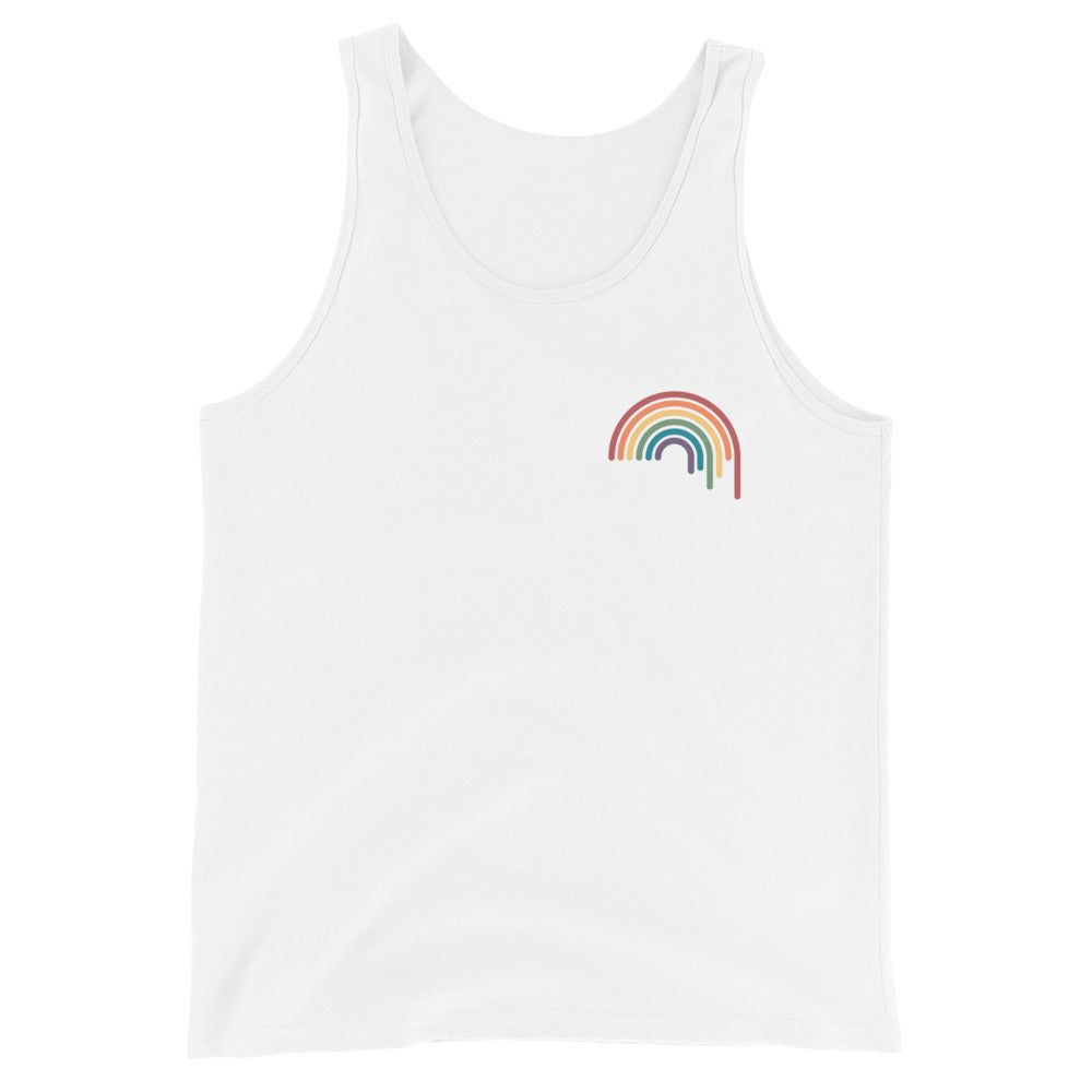 Camiseta sin mangas unisex Rainbow Drip