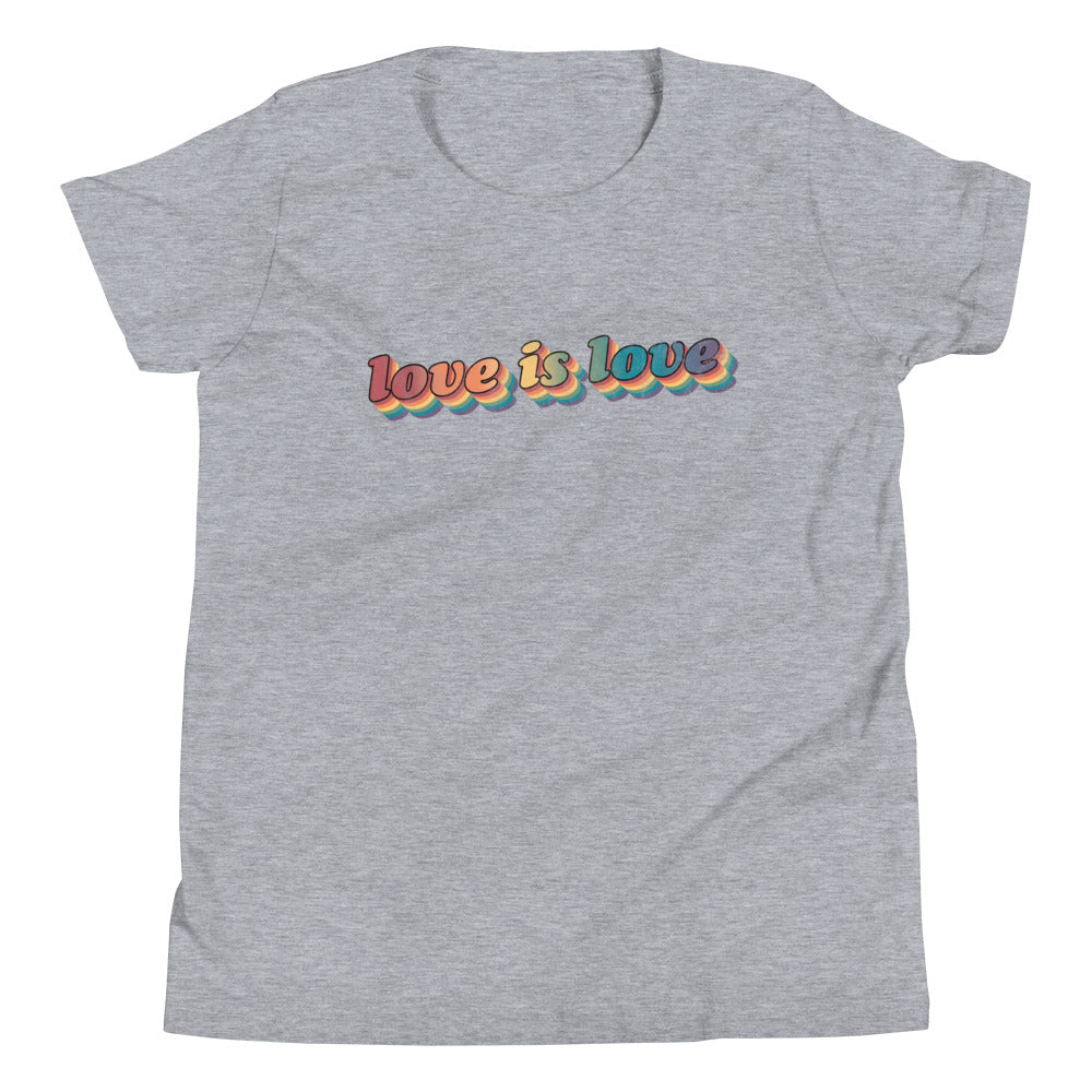 Camiseta juvenil retro "El amor es amor"