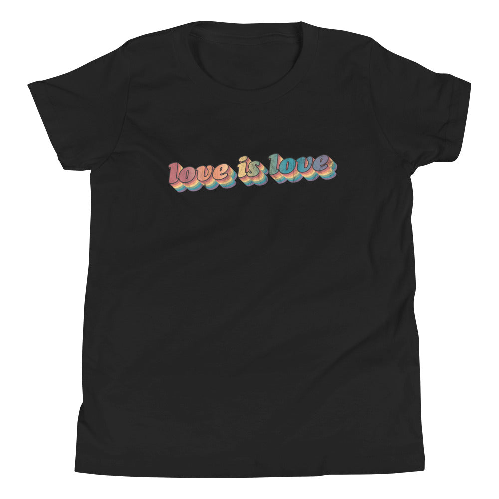 Camiseta juvenil retro "El amor es amor"